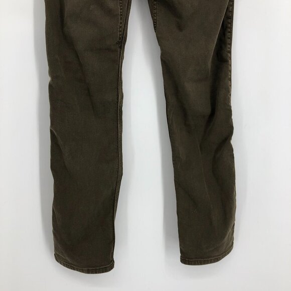 DU/ER Army Green No Sweat Relaxed Taper Pants Strechy Comfortable 27x30 - Picture 14 of 16
